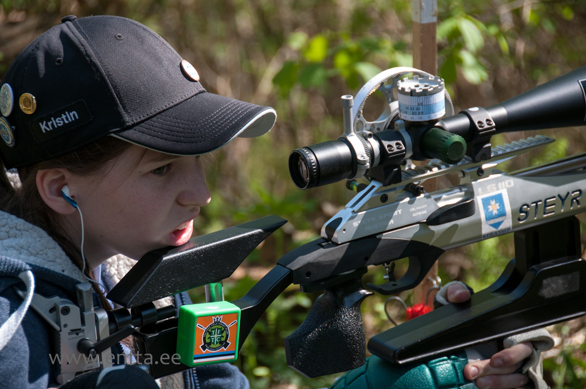 Kristin Antsmäe, Steyr LG 110 Field Target, Nikko Stirling Diamond 10-50x60